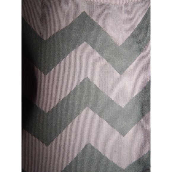 2pc toddler girls 3T leggings bundle pink & gray chevron and blue with side lace - Picture 6 of 11